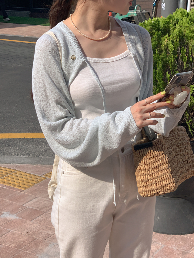 💕URBANE MADE 살안타템🌴💕 뮤트 여름 얇은 볼레로 크롭 리본 볼레로 가디건 (당일 4c) /여름가디건/여름볼레로/휴양지룩/여행룩/데이트룩 상세 이미지 140