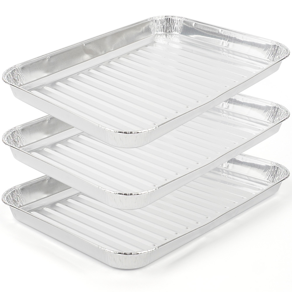 일회용 숯불구이판 구이판 불판 캠핑 사각팬 3개입