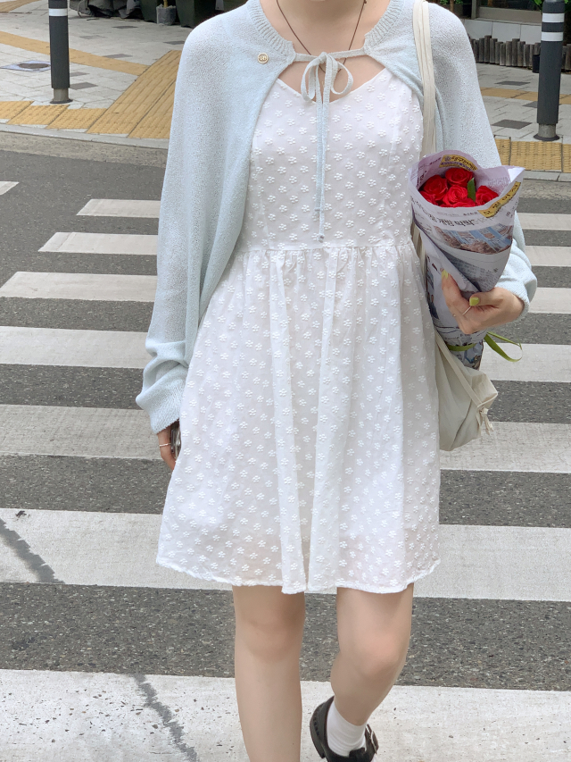 💕URBANE MADE 살안타템🌴💕 뮤트 여름 얇은 볼레로 크롭 리본 볼레로 가디건 (당일 4c) /여름가디건/여름볼레로/휴양지룩/여행룩/데이트룩 상세 이미지 43