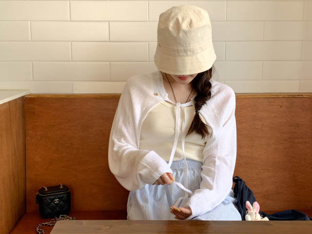 💕URBANE MADE 살안타템🌴💕 뮤트 여름 얇은 볼레로 크롭 리본 볼레로 가디건 (당일 4c) /여름가디건/여름볼레로/휴양지룩/여행룩/데이트룩 상세 이미지 152