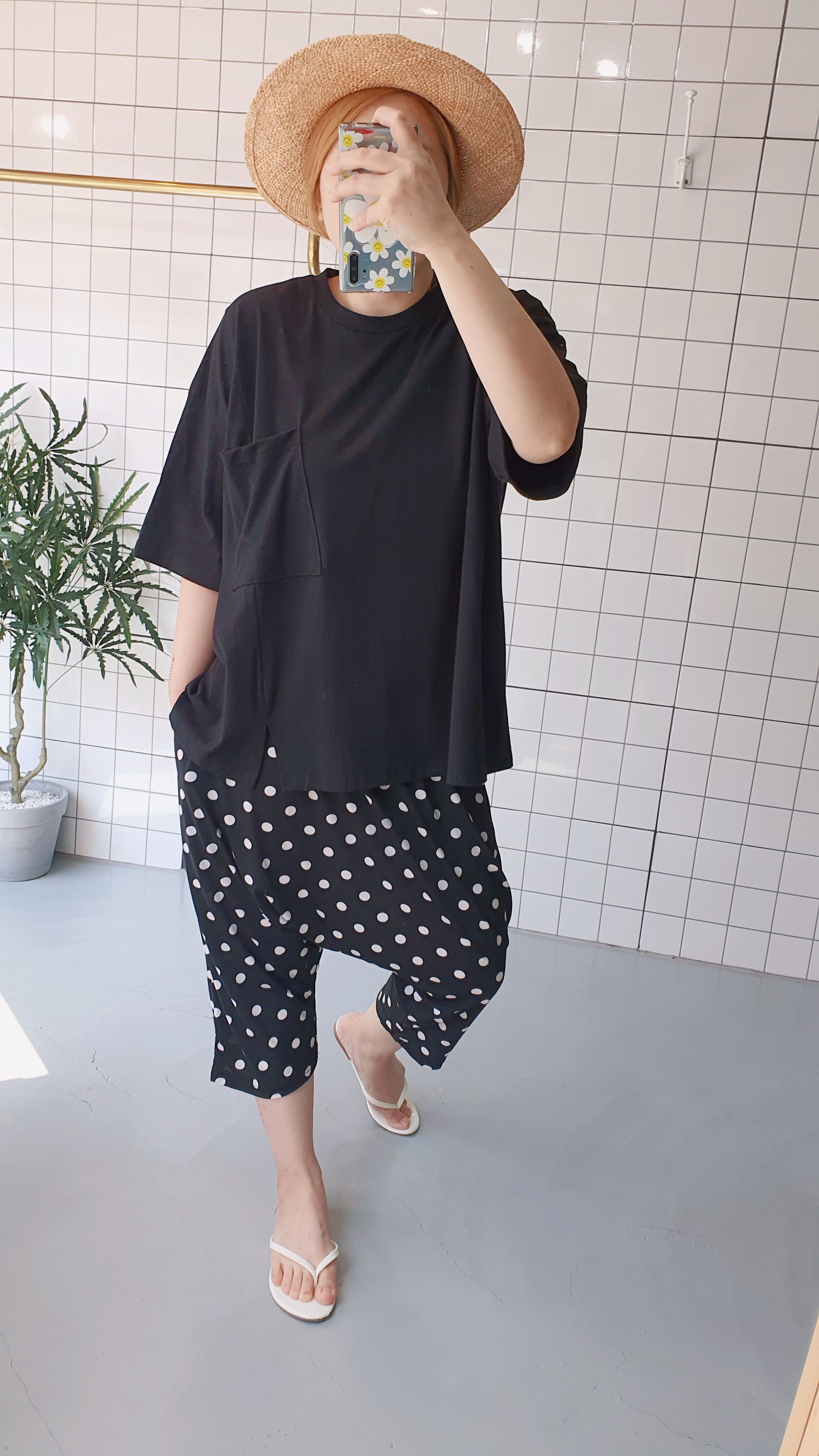 썸머룩 망고땡 냉장고 배기 반바지 - 상세 이미지 3