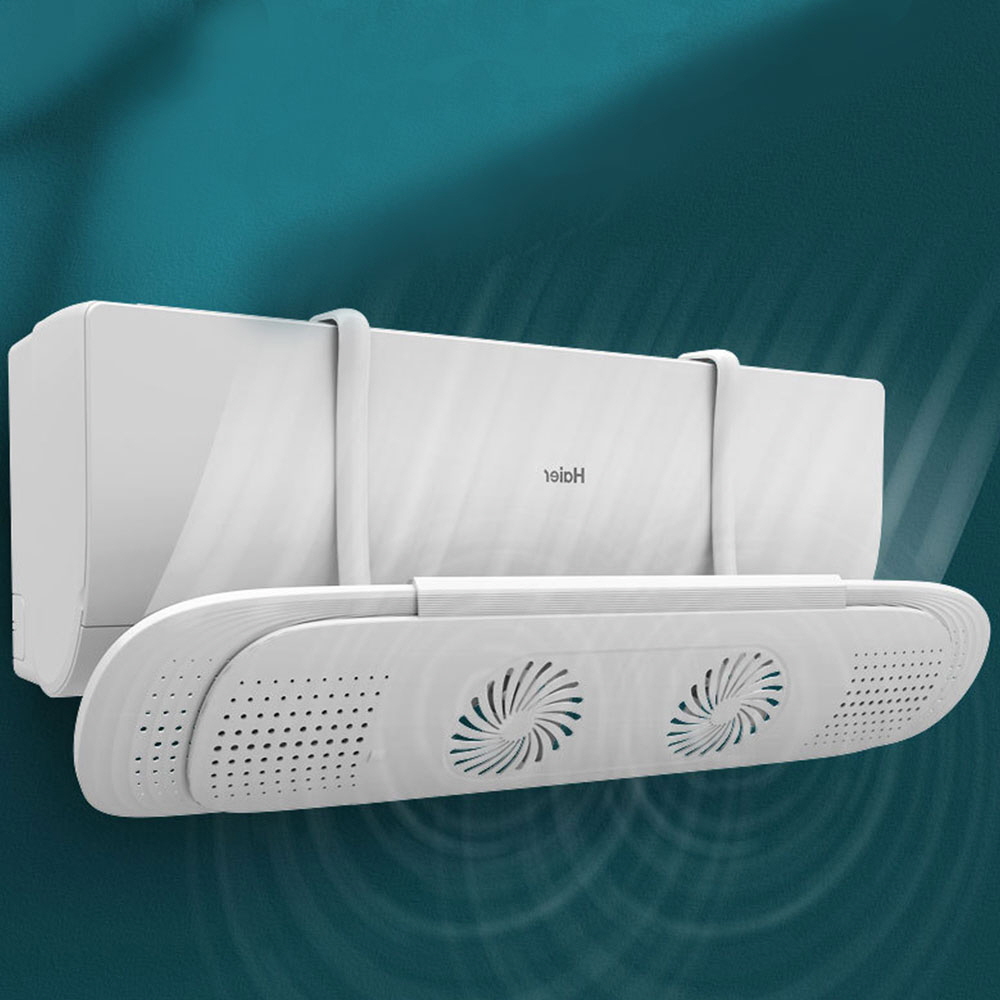 이중팬 무풍치환 에어컨바람막이 벽걸이 에어컨 가림막 가드 윈드바이저