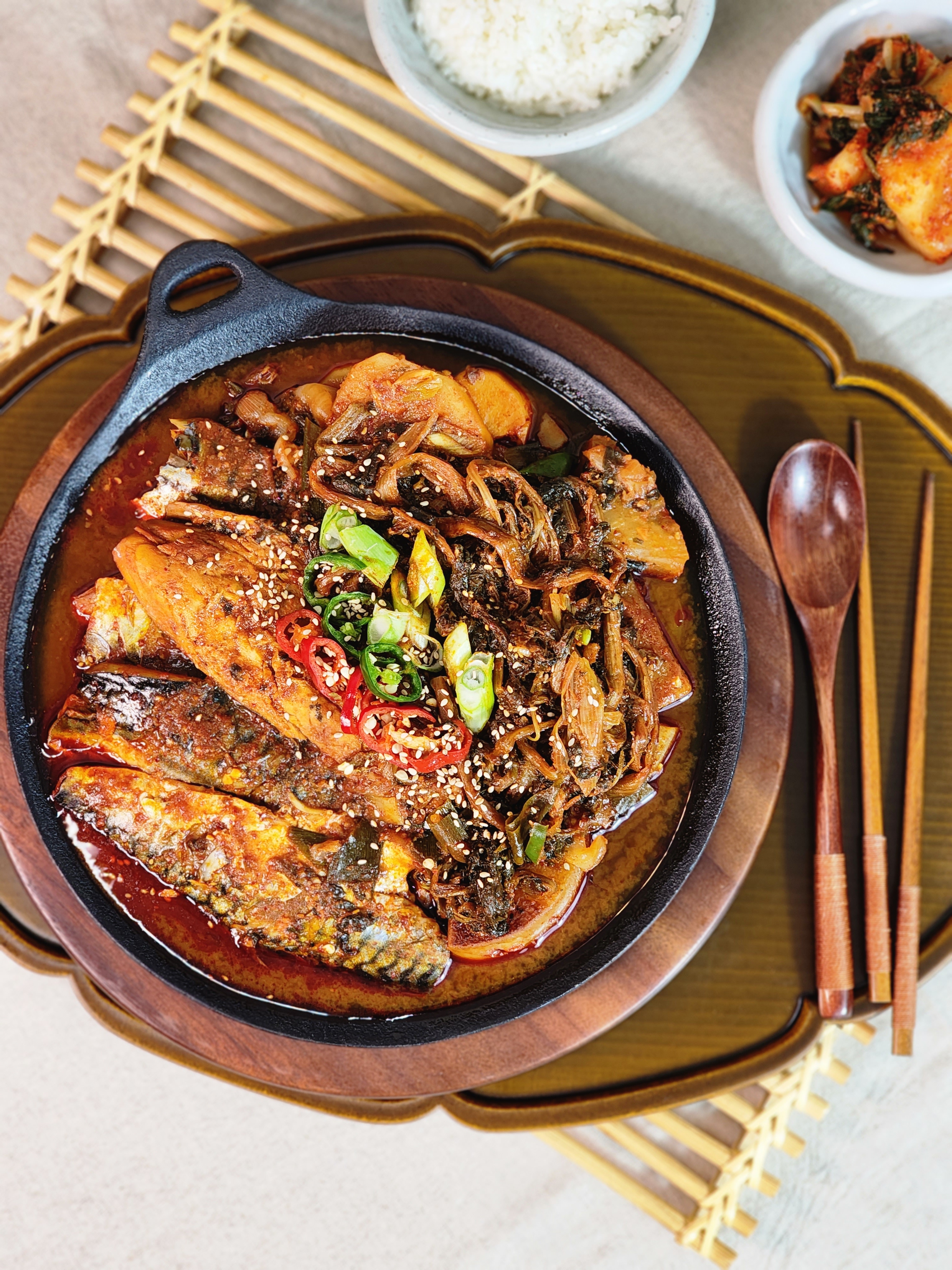순살 고등어 조림 시래기 밀키트 캠핑요리 양구 생선조림 730g 이미지 2