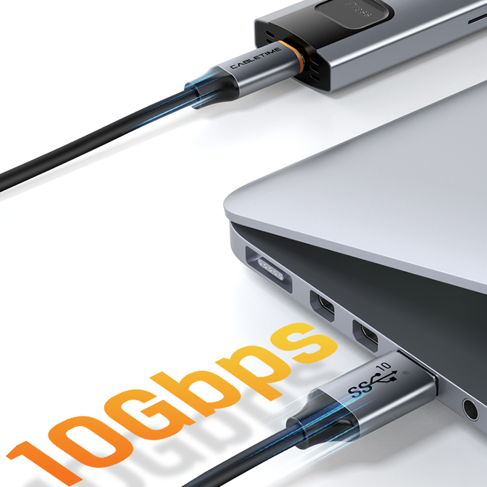 케이블타임 10Gbps USB3.2 A to C타입 초고속 케이블 0.5m, 1개 - 상세 이미지 2