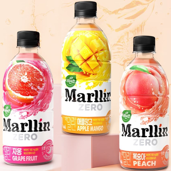 웅진 자연은 더말린제로 복숭아 자몽 애플망고 500ml 각1개씩 총3개 - 상품 이미지