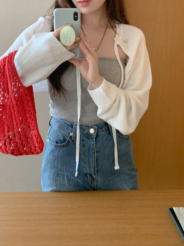 💕URBANE MADE 살안타템🌴💕 뮤트 여름 얇은 볼레로 크롭 리본 볼레로 가디건 (당일 4c) /여름가디건/여름볼레로/휴양지룩/여행룩/데이트룩 상세 이미지 176