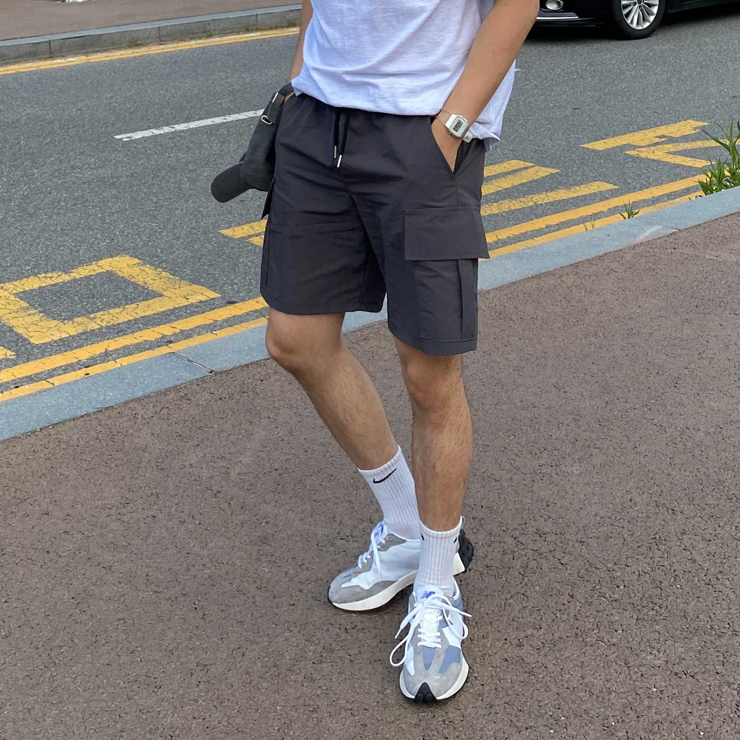 카고반바지 나일론반바지 나일론쇼츠 - 상세 이미지 2