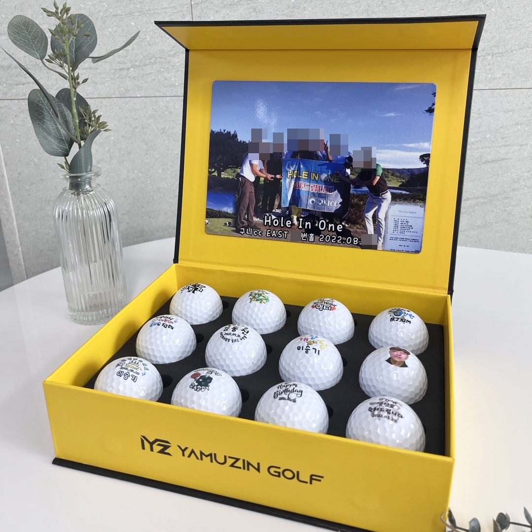 타이틀리스트 prov1 커스텀 골프공 12구 선물 세트 홀인원 생신 퇴직 기념 인쇄 각인