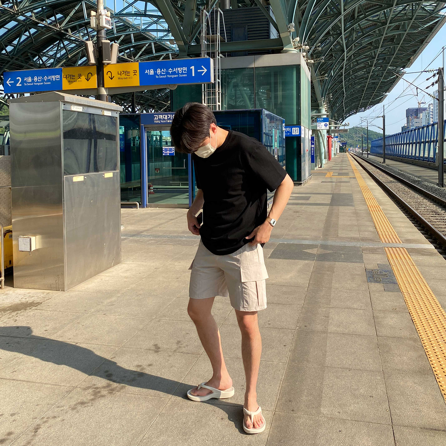 1+1 카고반바지 나일론반바지 나일론쇼츠 - 상세 이미지 3