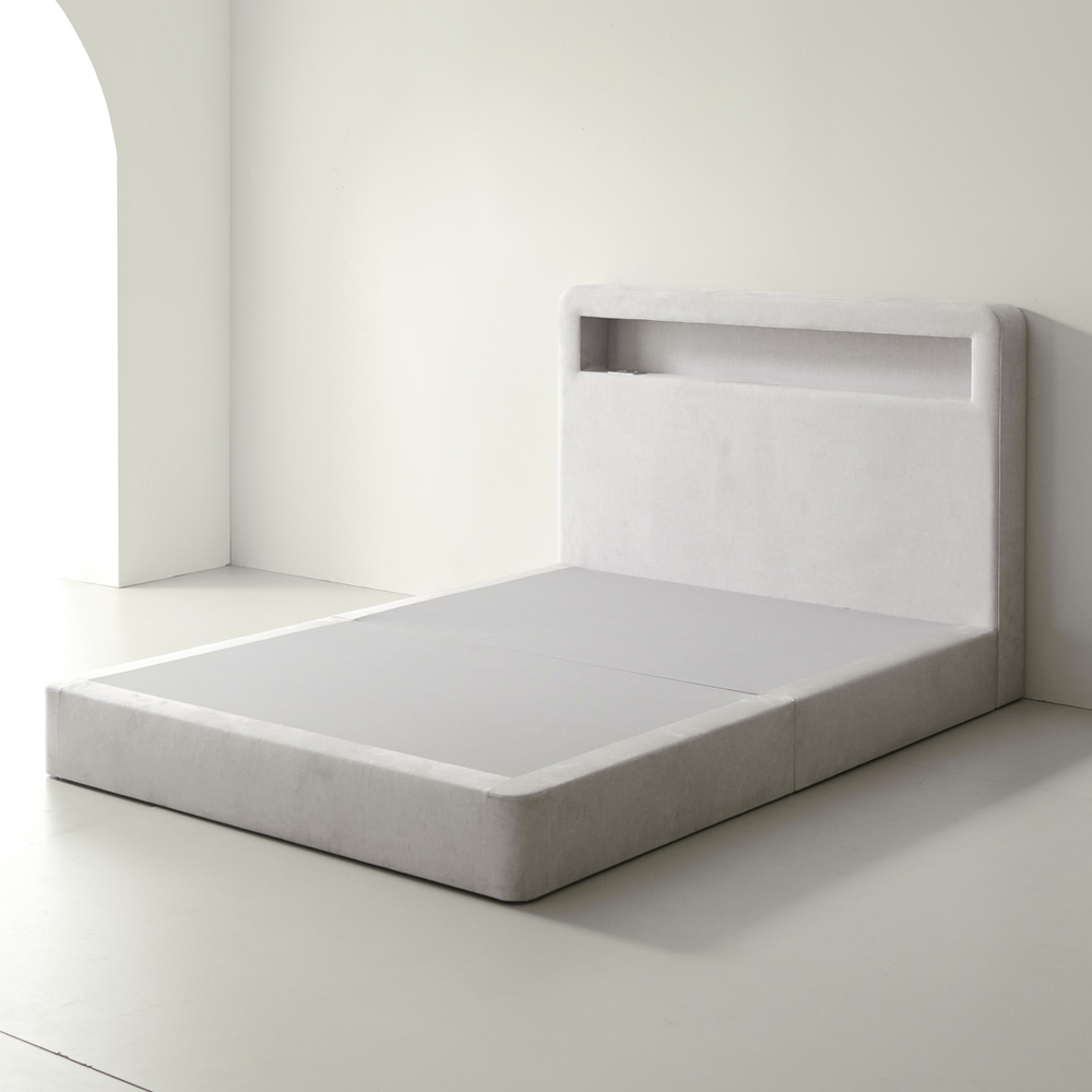 레이나 호텔식 라지킹 패브릭 트윈 호텔 침대 프레임 싱글 20cm