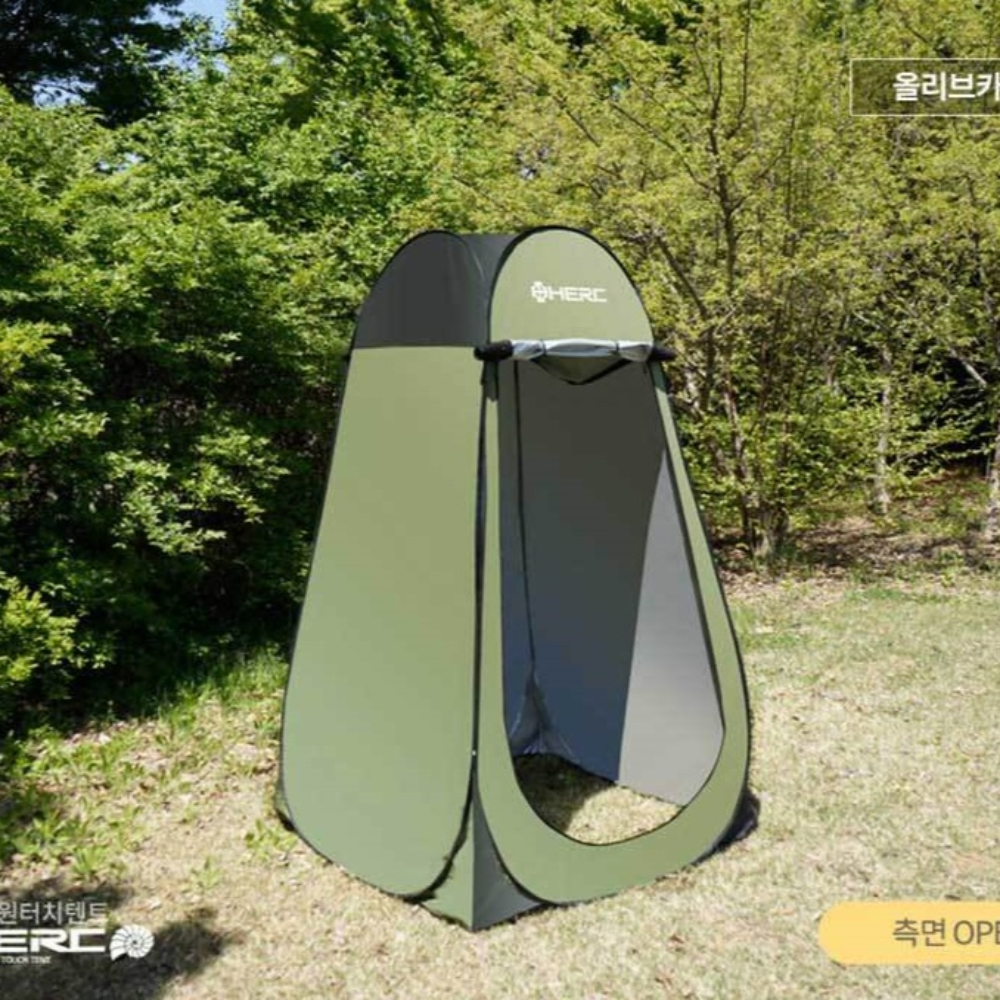 원터치 1인용 샤워텐트 간이 샤워실 탈의실 낚시 캠핑 야외 방수 해변 가림막 텐트 - 상세 이미지 4