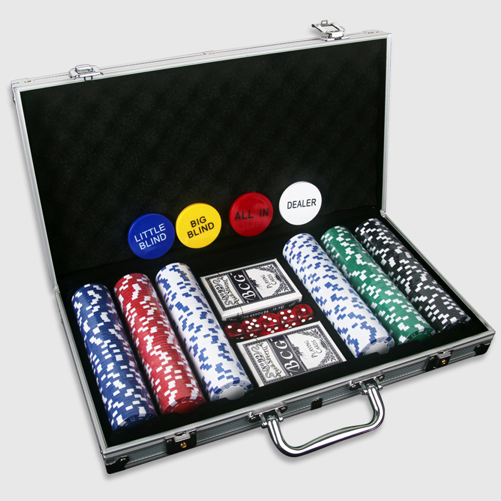 스토움 카지노칩 세트 세븐 카드 포커 홀덤 게임 숫자 칩 300P+가방 제품 이미지