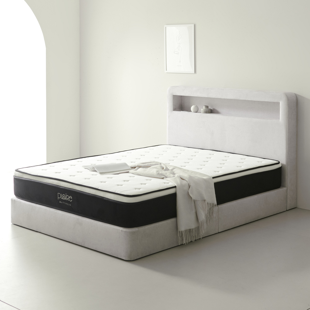 레이나 호텔식 라지킹 패브릭 트윈 호텔 침대 프레임 싱글 20cm