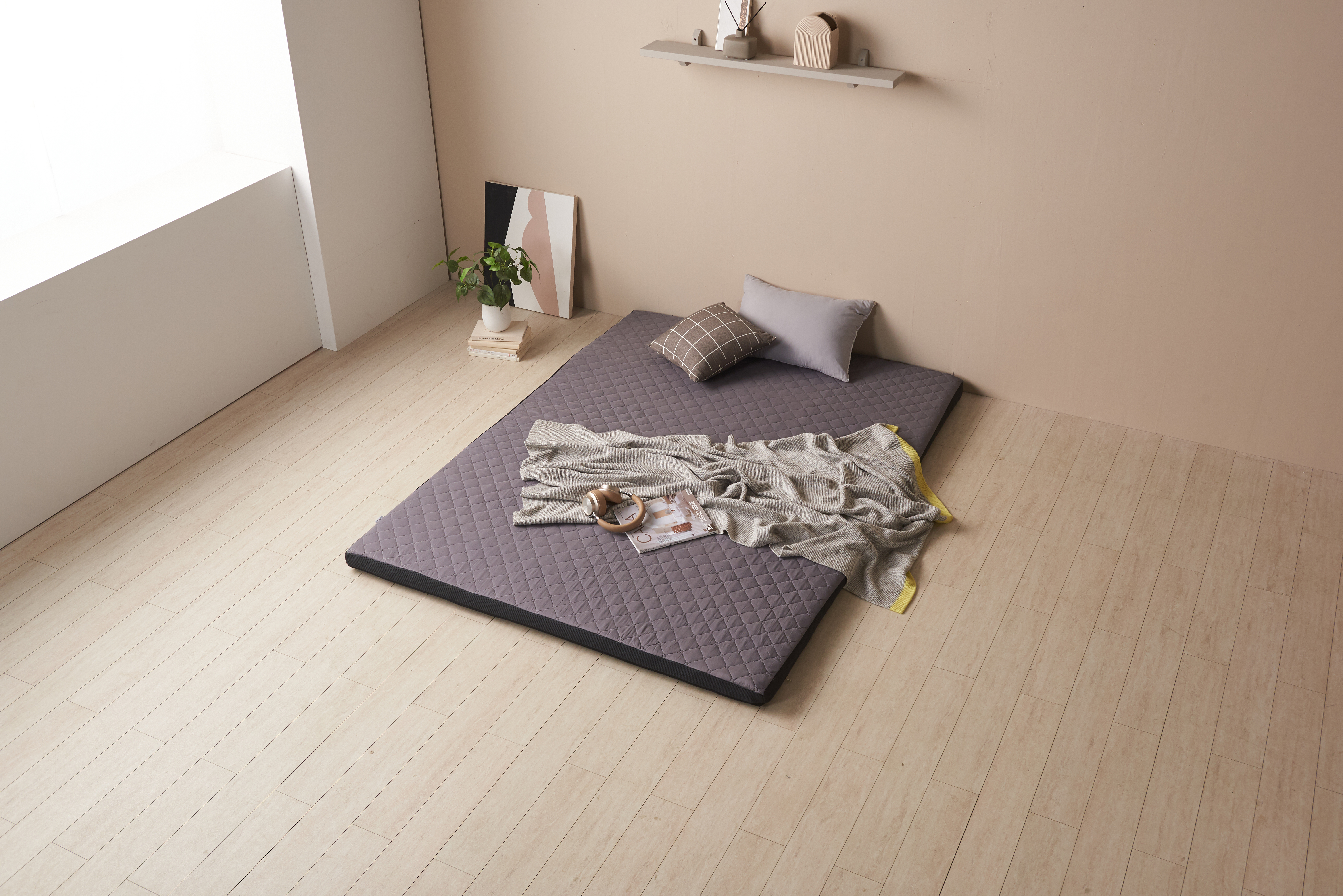 라이트 탄탄 원룸 토퍼 바닥용 매트리스 간이 싱글 토퍼 1인용