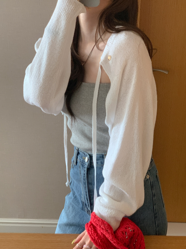 💕URBANE MADE 살안타템🌴💕 뮤트 여름 얇은 볼레로 크롭 리본 볼레로 가디건 (당일 4c) /여름가디건/여름볼레로/휴양지룩/여행룩/데이트룩 상세 이미지 184