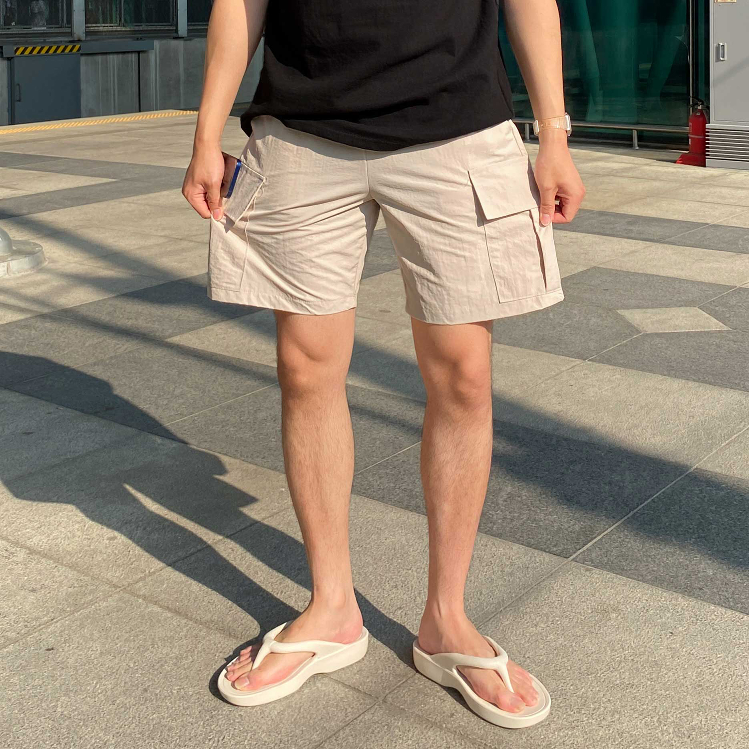 카고반바지 나일론반바지 나일론쇼츠 - 상세 이미지 5