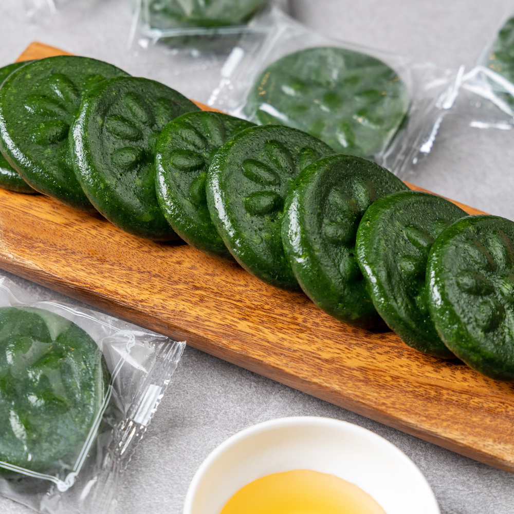 진도쑥 쫄깃한 수제 쑥개떡 1kg 쑥떡 식사대용 - 상세 이미지 4