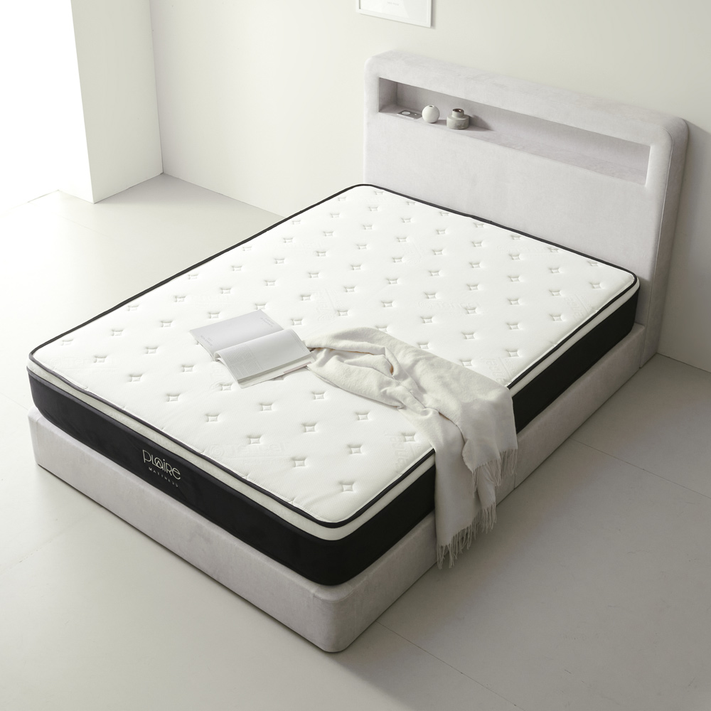 레이나 호텔식 라지킹 패브릭 트윈 호텔 침대 프레임 싱글 20cm