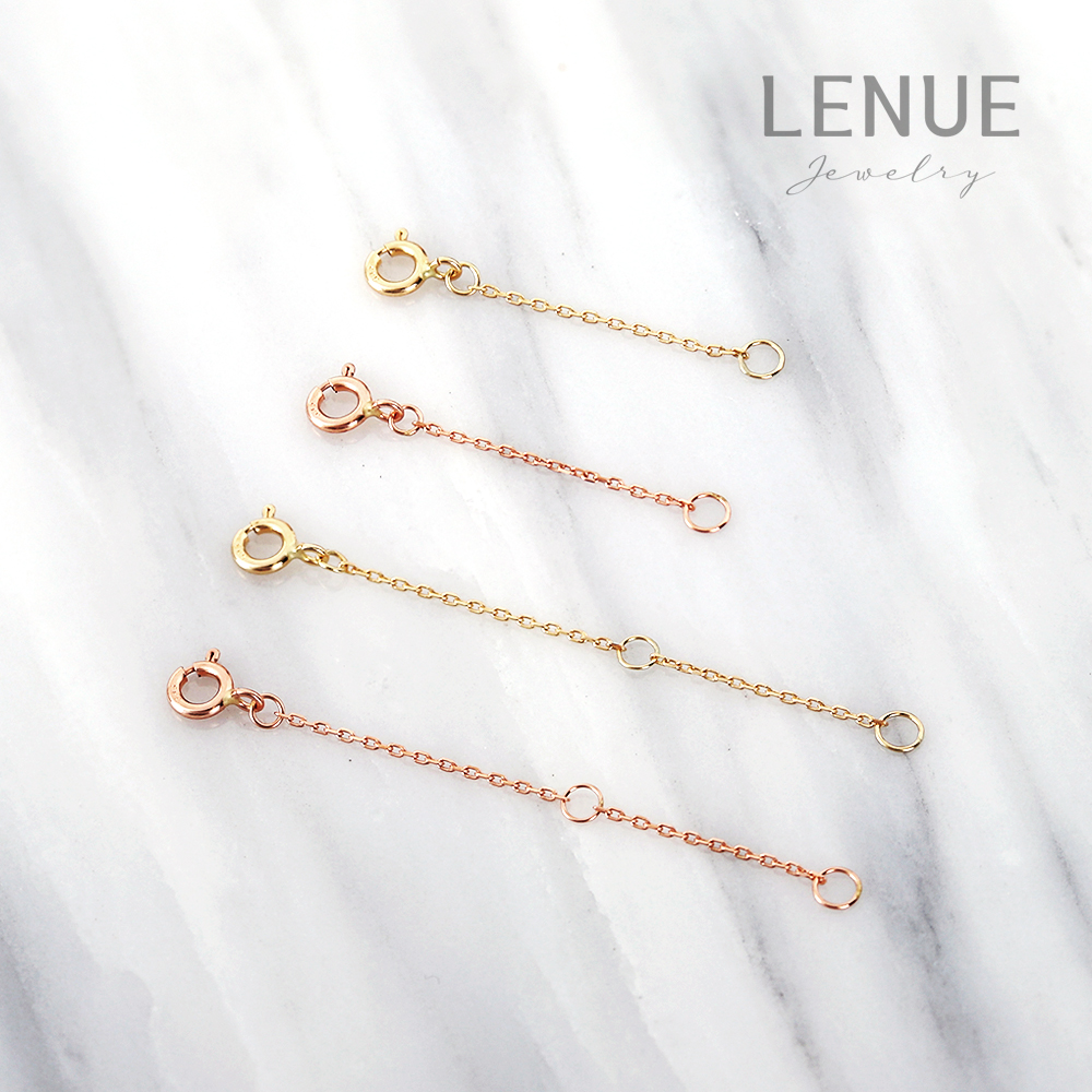 레뉴 14K 골드 엑스트라 연장체인 / 목걸이 팔찌 3푼 3cm 5cm 여유줄 보조체인 - 상세 이미지 2