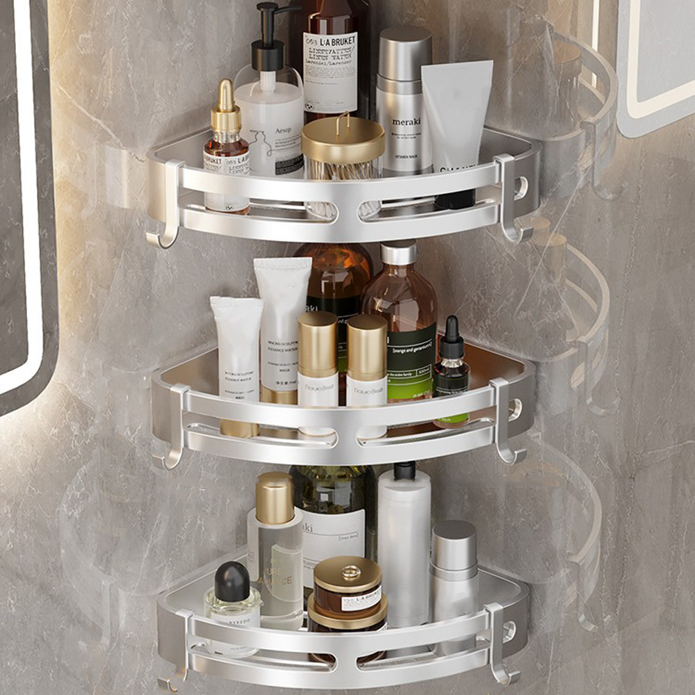 [단독] 무타공 욕실선반 화장실 코너선반 정리대