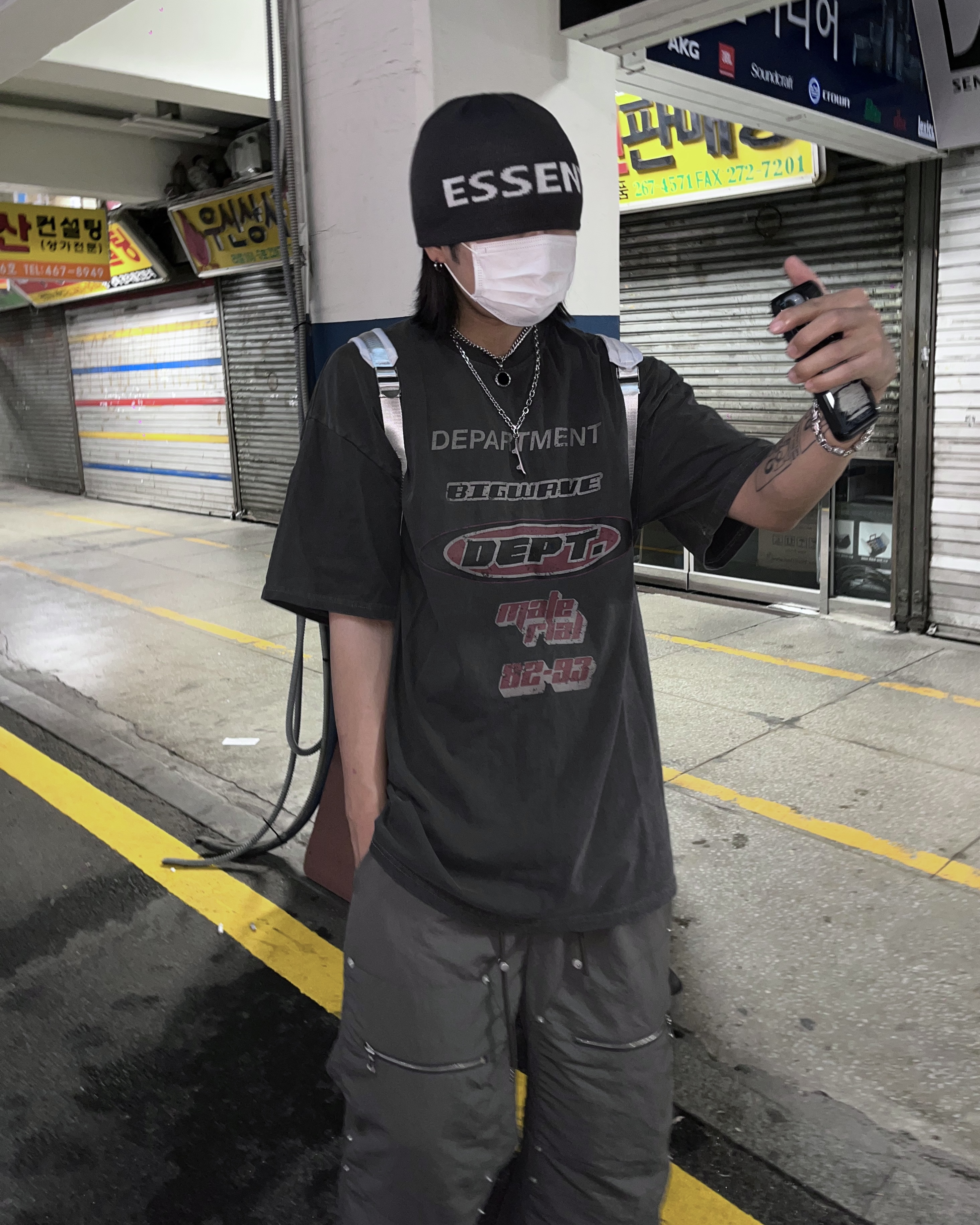 피그 뎁트 프린팅 반팔 티셔츠 3color : 코즈클로젯