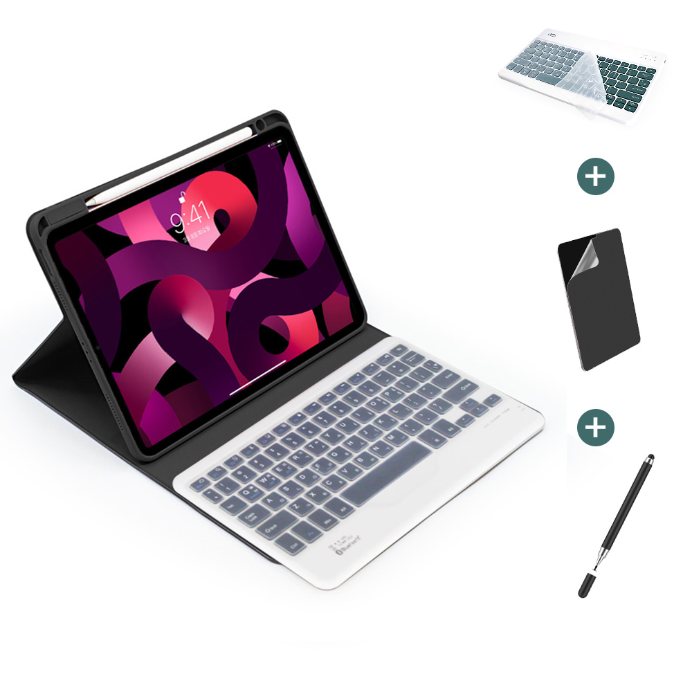아이패드에어 7세대 6세대 5세대 4세대 (M2/M3) 프로11공용 블루투스 키보드 케이스