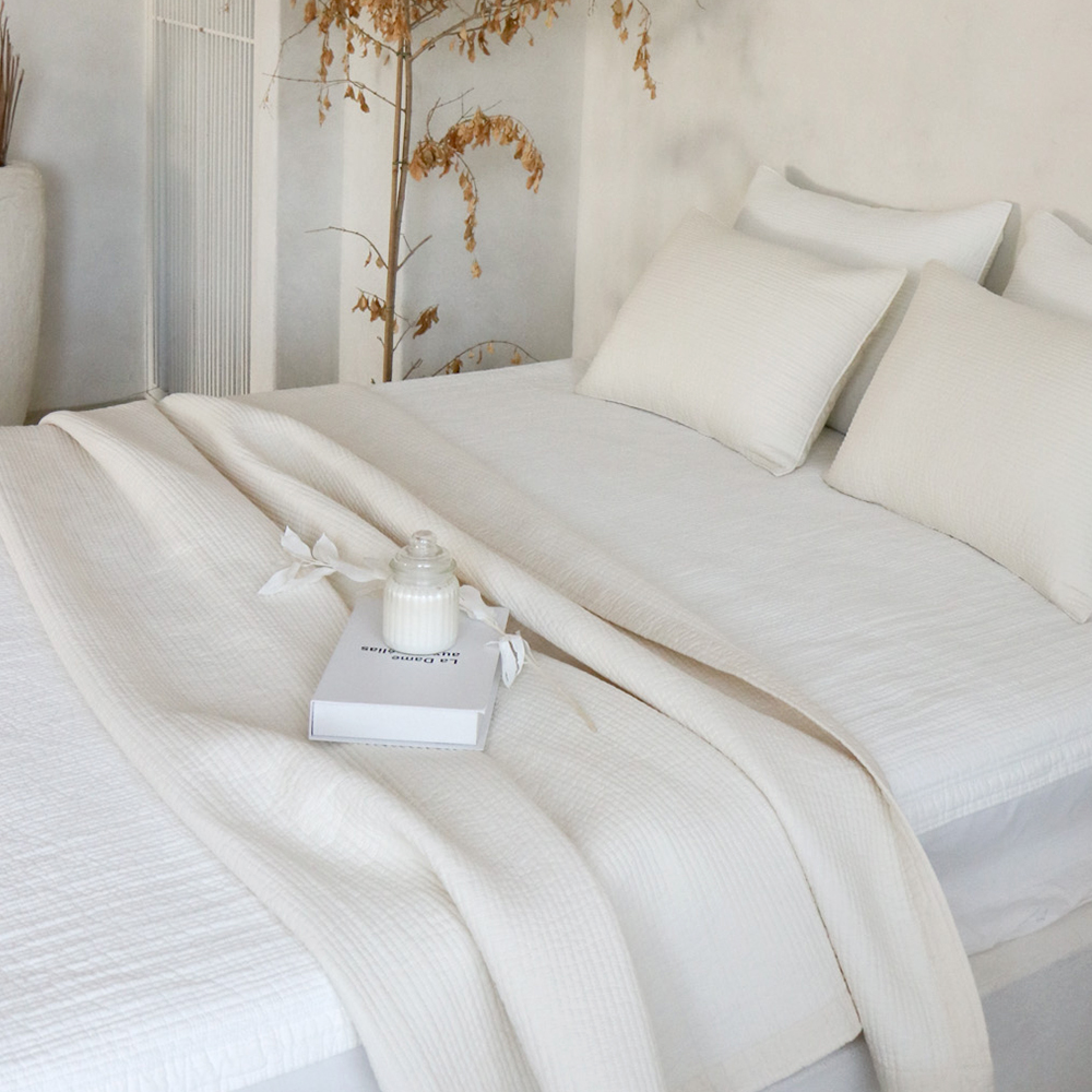 [네이버 단독] 오가닉 순면 피그먼트 패드겸이불 스프레드 SS 4060