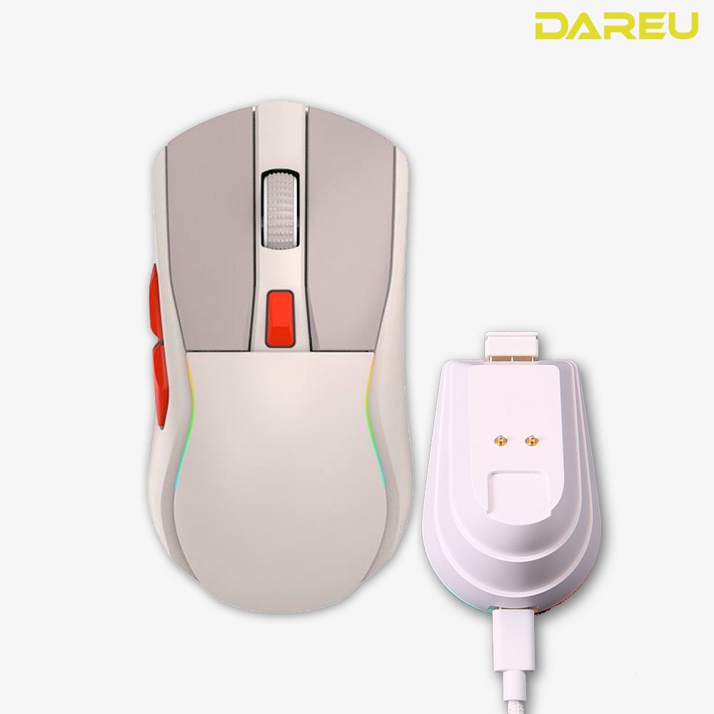 다얼유 A950 유무선 게이밍마우스 충전독 세트 블루 - 상세 이미지 3