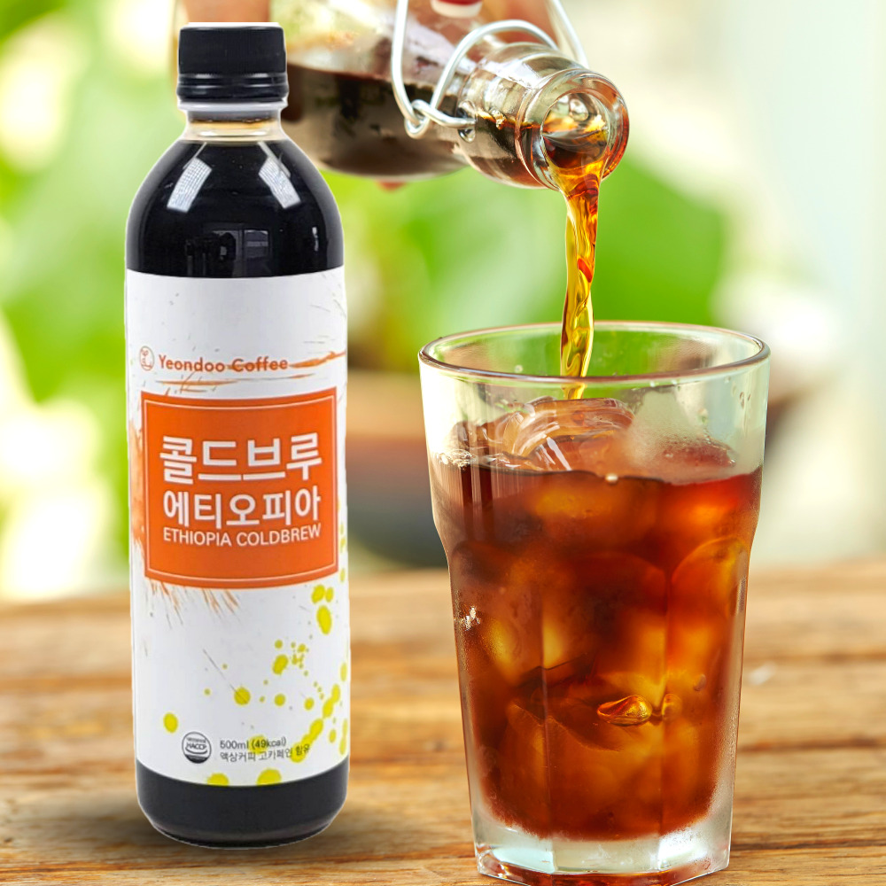 예가체프 콜드브루 원액 더치커피 선물 답례품 500ml - 상세 이미지 2