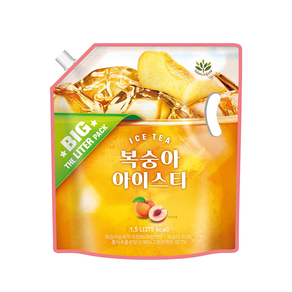 BG 대용량 편의점 음료 복숭아 아이스티1.5L - 메인 이미지