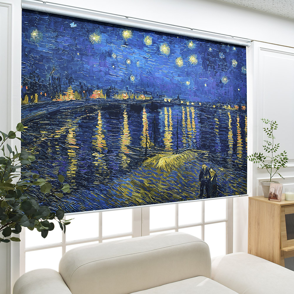 아라크네 아를의 별이 빛나는 밤 (Arles Starry Night) 빈센트 반 고흐 (Vincent Van Gogh) 명화 30x30 이미지 6