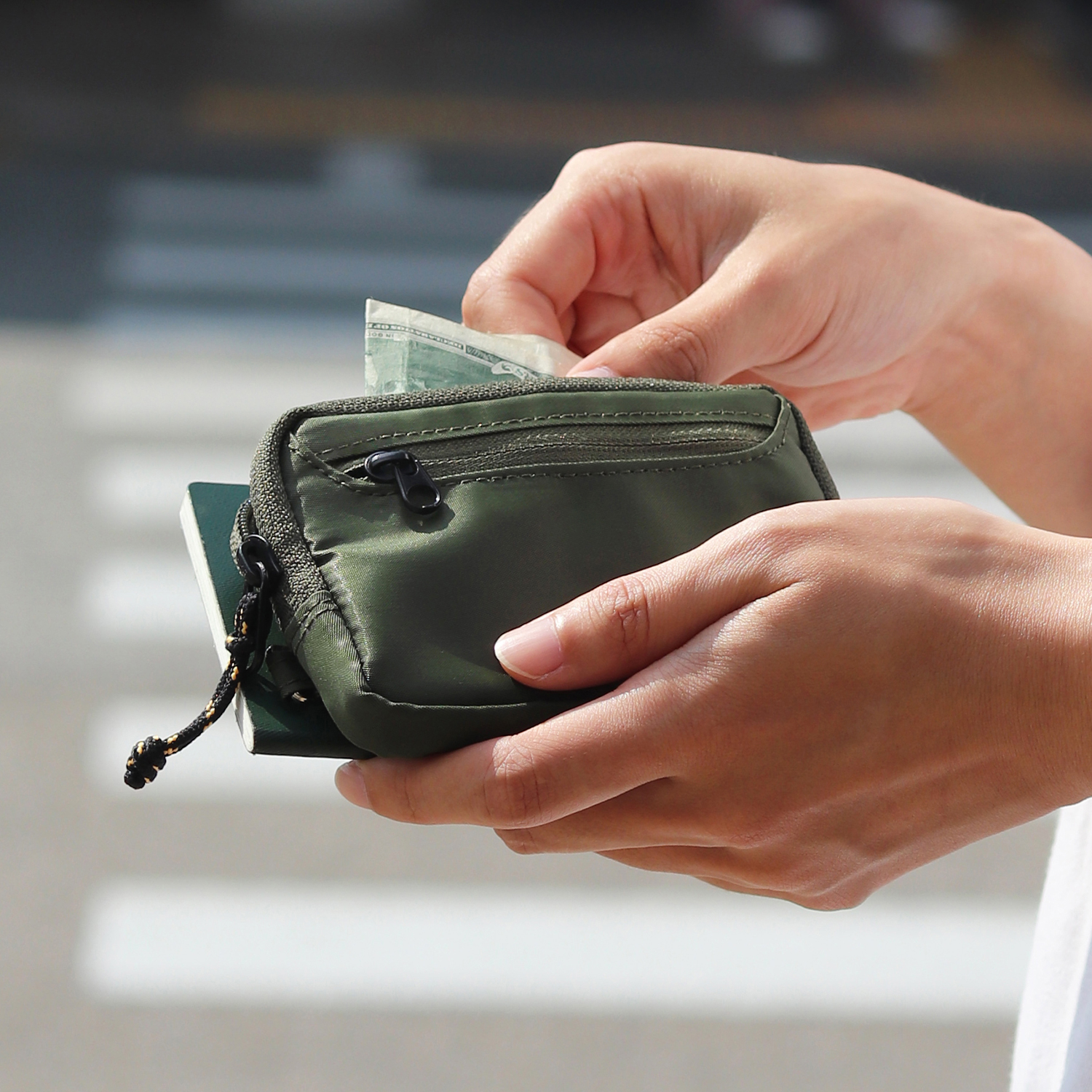 에가든 트래블러 월렛 여행 나일론 카드 일본 엔화 여행용 동전 지갑