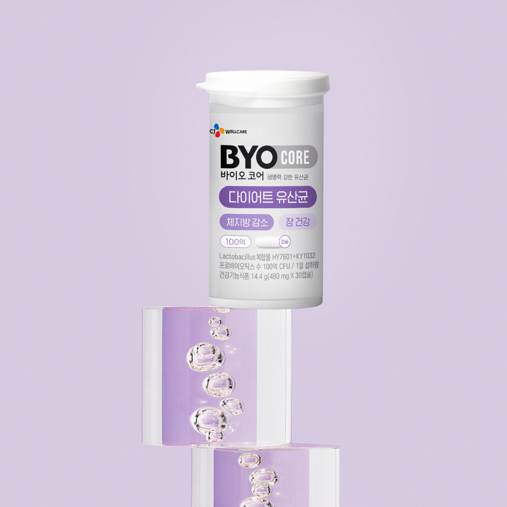 CJ 바이오코어 100억 다이어트 유산균 체지방 감소 소주연 유산균 30캡슐, 2개