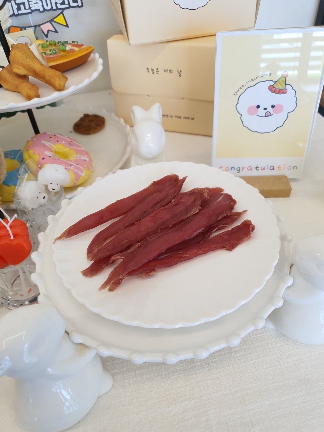강아지 수제 간식 오리안심 말랑말랑 건조져키 - 상세 이미지 4