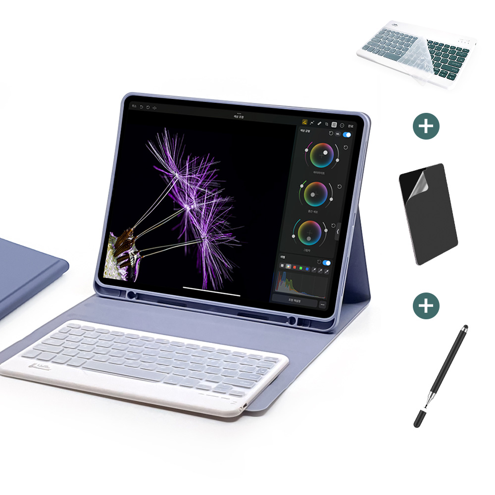 아이패드 프로12.9 6세대 5세대 4세대 3세대 에어13 M2 M3 공용 콤비 블루투스 키보드 케이스