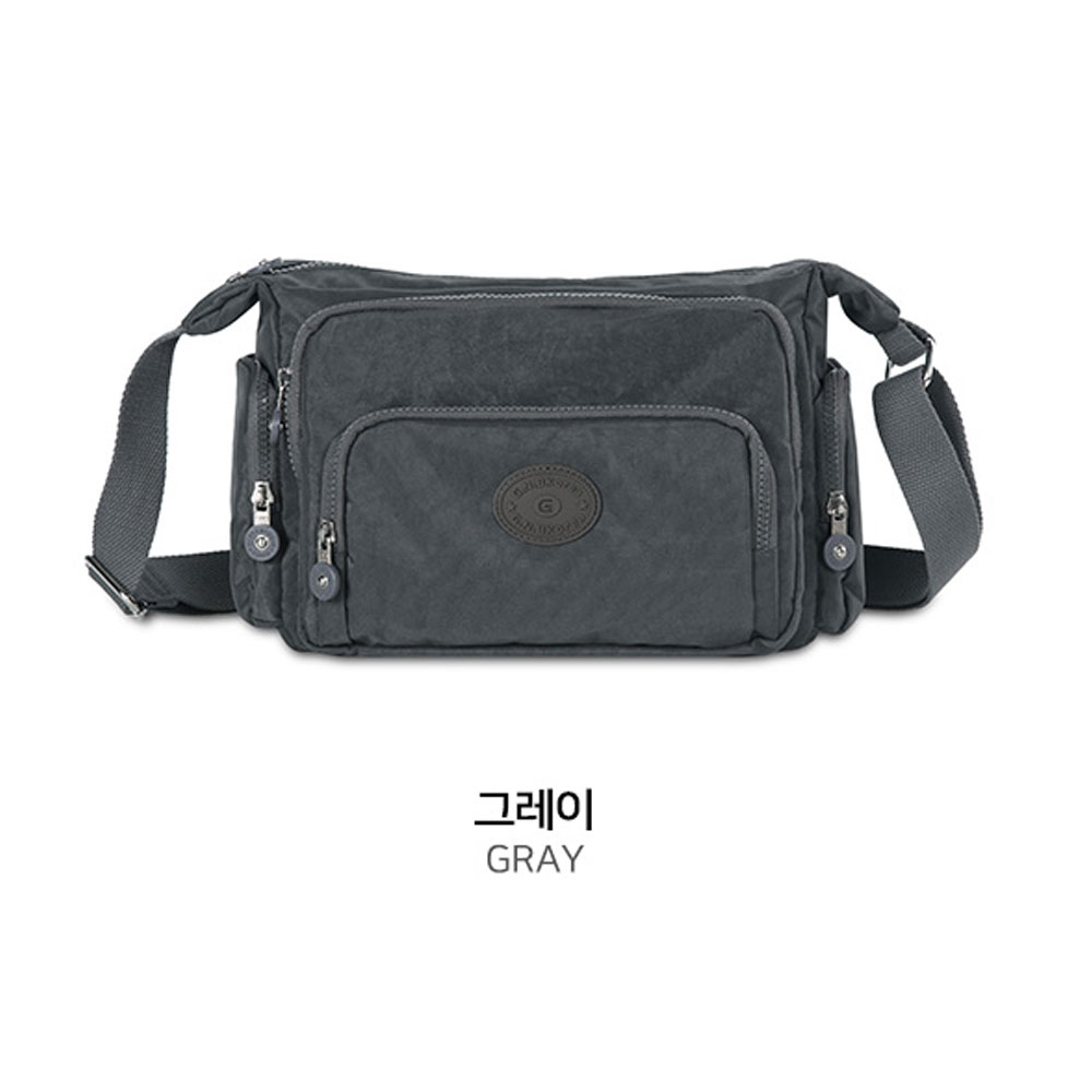 엄마 할머니 나들이 외출 여행 크로스백 미들 중간사이즈 가벼운 실용적인 천 캐주얼 핸드백 - 상세 이미지 2