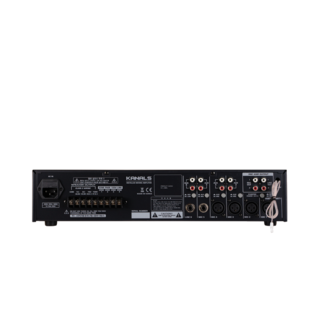 카날스 BKH-180 Hi Low 100V 8옴 전관 방송앰프 - 상세 이미지 2