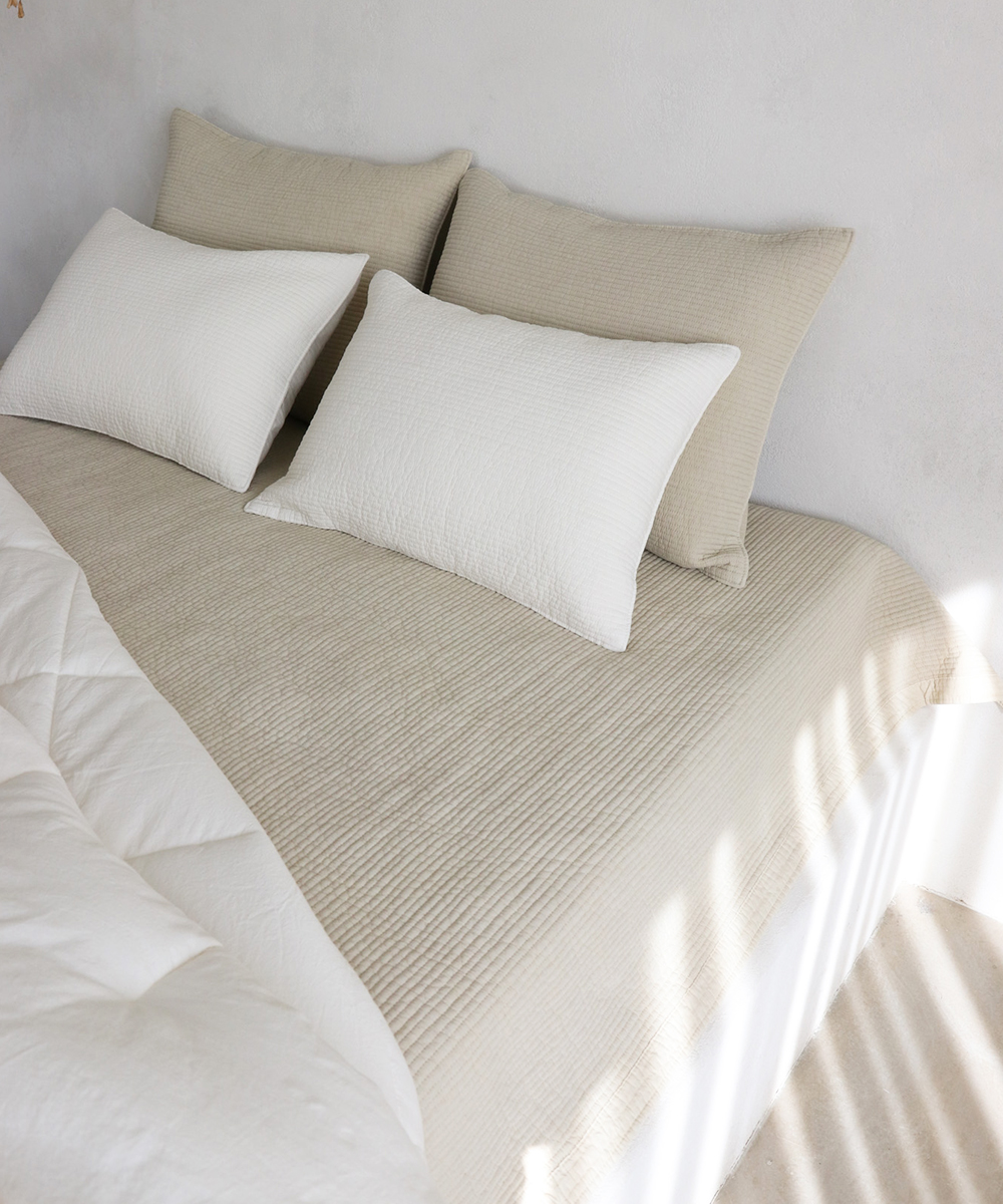 [네이버 단독] 오가닉 순면 피그먼트 패드겸이불 스프레드 SS 4060