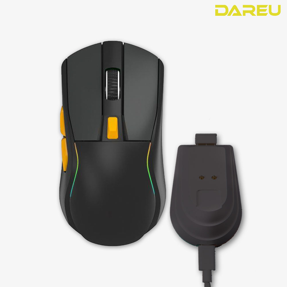 다얼유 A950 유무선 게이밍마우스 충전독 세트 블루 - 상세 이미지 2