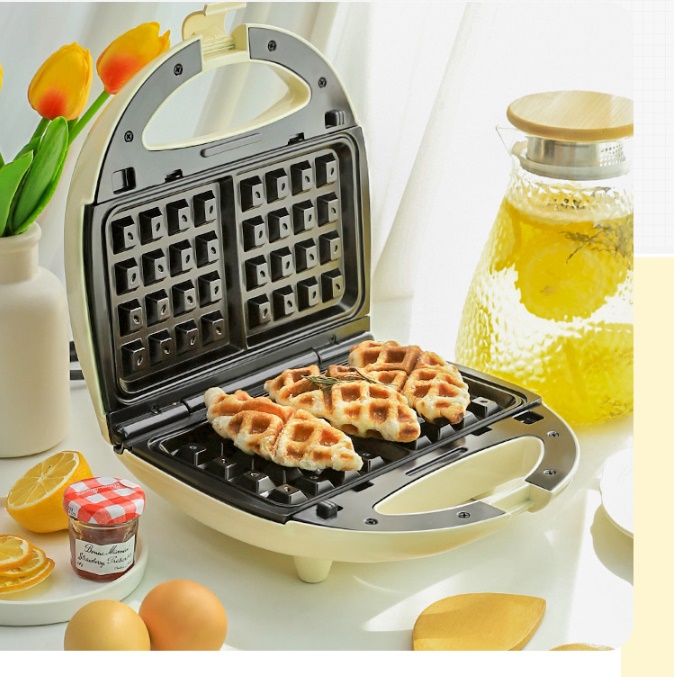 가정용 미니 와플기 얇은 전기와플기계 전기와플팬