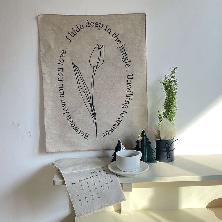 촬영소품 린넨 패브릭포스터 인테리어소품 패브릭 가리개 가림막 커튼