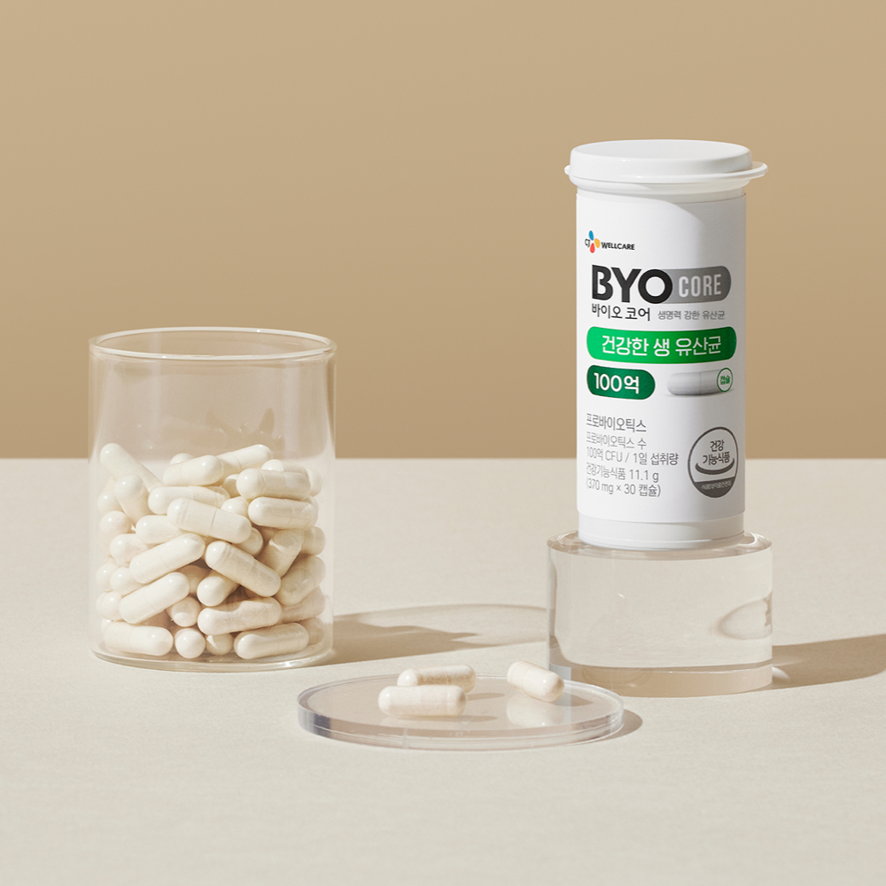 CJ 바이오코어 건강한 생유산균 100억 보장 고함량유산균 캡슐형 30캡슐, 4개