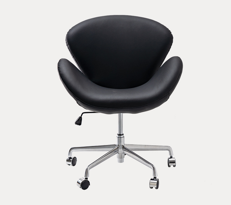 백조의자 바퀴 달린 라운지 스완  에그체어 안락의자 Lounge Swan Chair With Wheel - 상세 이미지 4