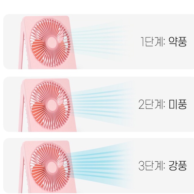 접이식써큘레이터 사무실써큘레이터 탁상 탁상용써큘레이터 소형서큘레이터 - 상세 이미지 2
