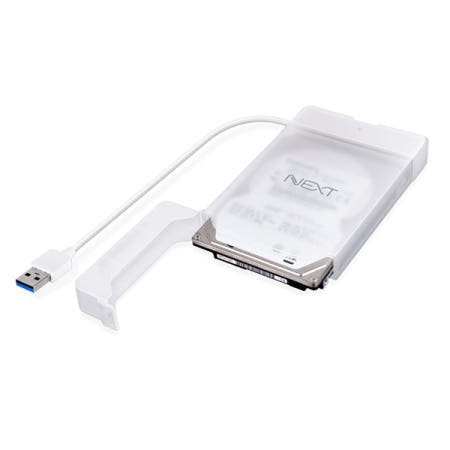 넥스트유 425U3 2.5형 USB 3.0 SSD HDD 외장하드 케이스 모듈타입 화이트 USB외장케이스 외장케이스 SATA