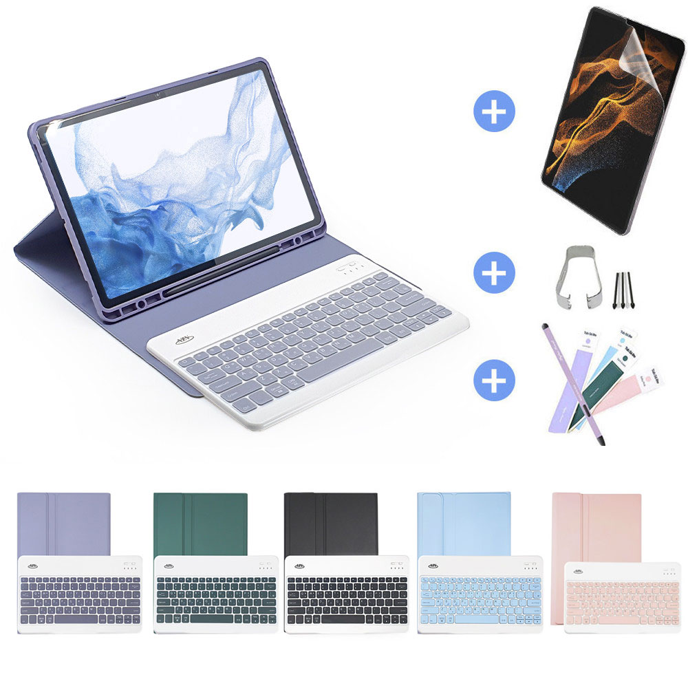 삼성 갤럭시탭 S8 플러스 콤비 블루투스 키보드 케이스 갤럭시탭 S7 플러스 갤럭시탭 S7 FE 공용 북커버 S펜수납