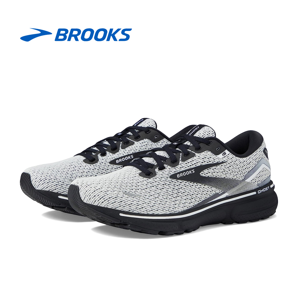 브룩스 BROOKS GHOST 15 남성 러닝화 White/Black - 상품 이미지