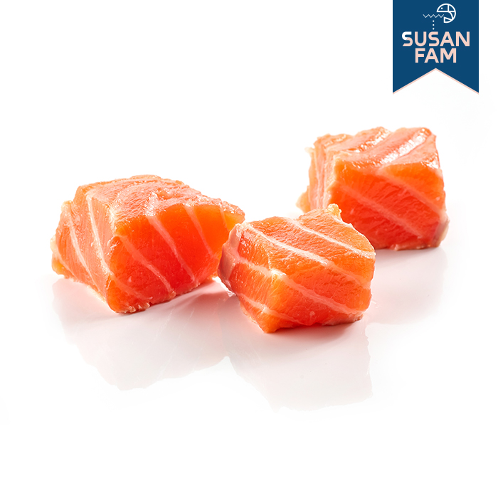 연어큐브 400g 냉동연어 큐브 슬라이스 다이스 - 상세 이미지 2