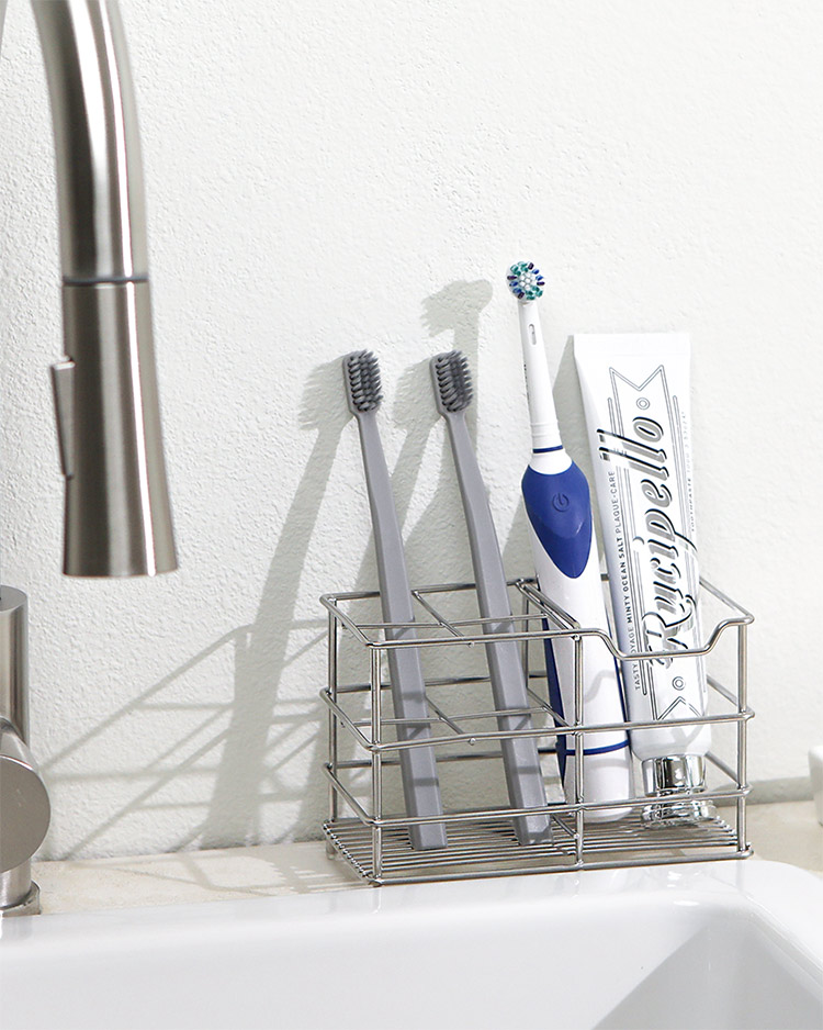 스텐 칫솔꽂이 무타공 클린스텐 칫솔꽂이 면도기 치약 칫솔거치대