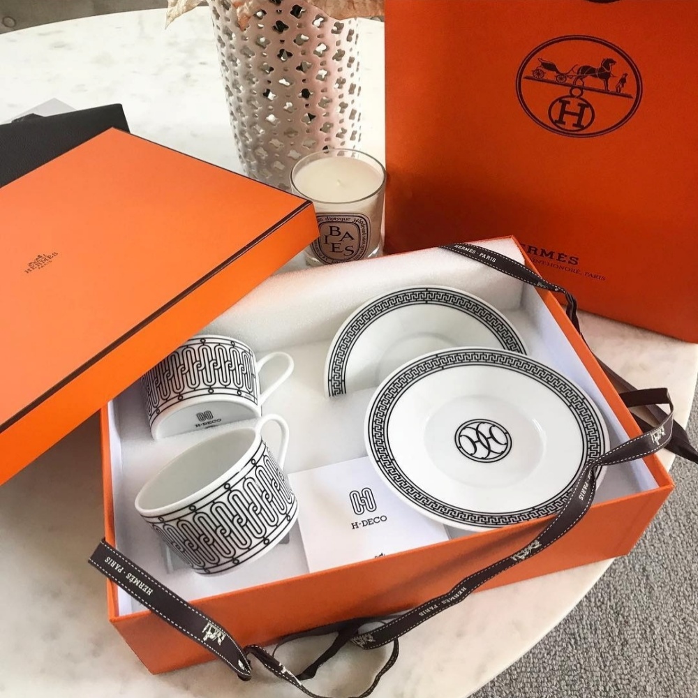 에르메스 찻잔 세트, H 데코, 명품 찻잔, 선물 추천, 에르메스, Hermes H DECO